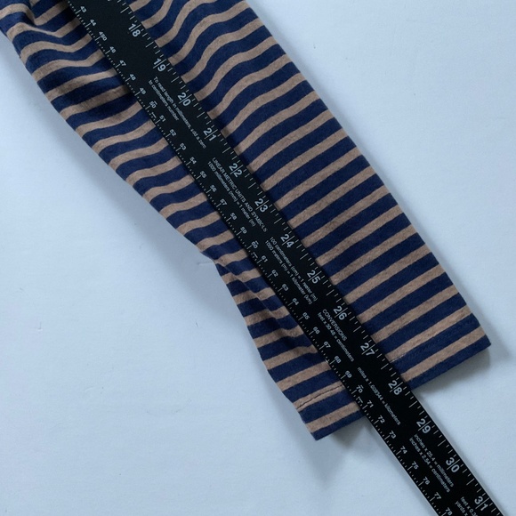 J.Crew Women’s Striped Tissue Turtleneck XL Tan/Blue Classic Everyday Chic Cozy - Picture 7 of 10